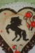 nahý dort s koněm detail